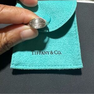 *SOLD❗️❗️❗️*  Tiffany & Co. Sterling Silver Ring with Turquoise Pouch